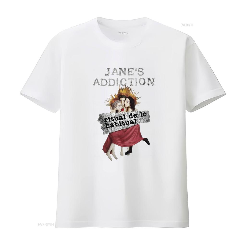 Janes Addiction Ritual De Lo Habitual Black Mens Licensed Rock Band T Shirt Vintage Washed Graphic Streetwear Unisex