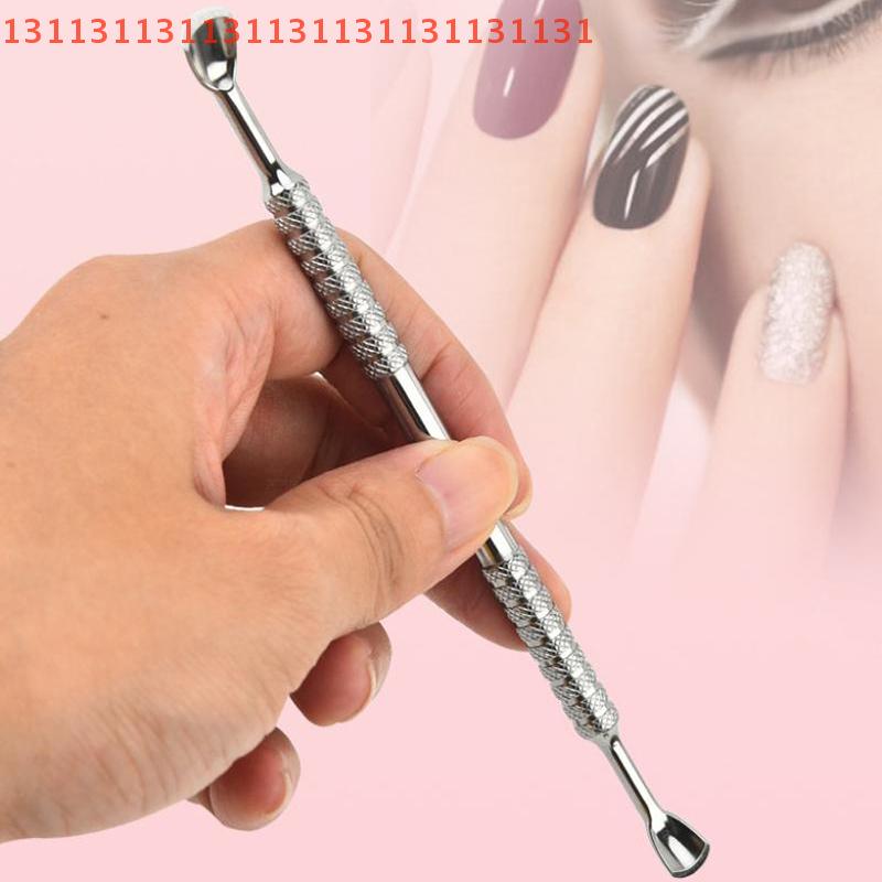 Nail Art Care Tool Double-Ended Shaped Stainless Steel Dual-Sided Cuticle Pusher Ingrown Toenail Lifter Remover Trimmer