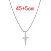Nerezový řetízek náhrdelník Ležérní styl Pánské šperky Náhrdelník s křížkem Dárek pro kluky