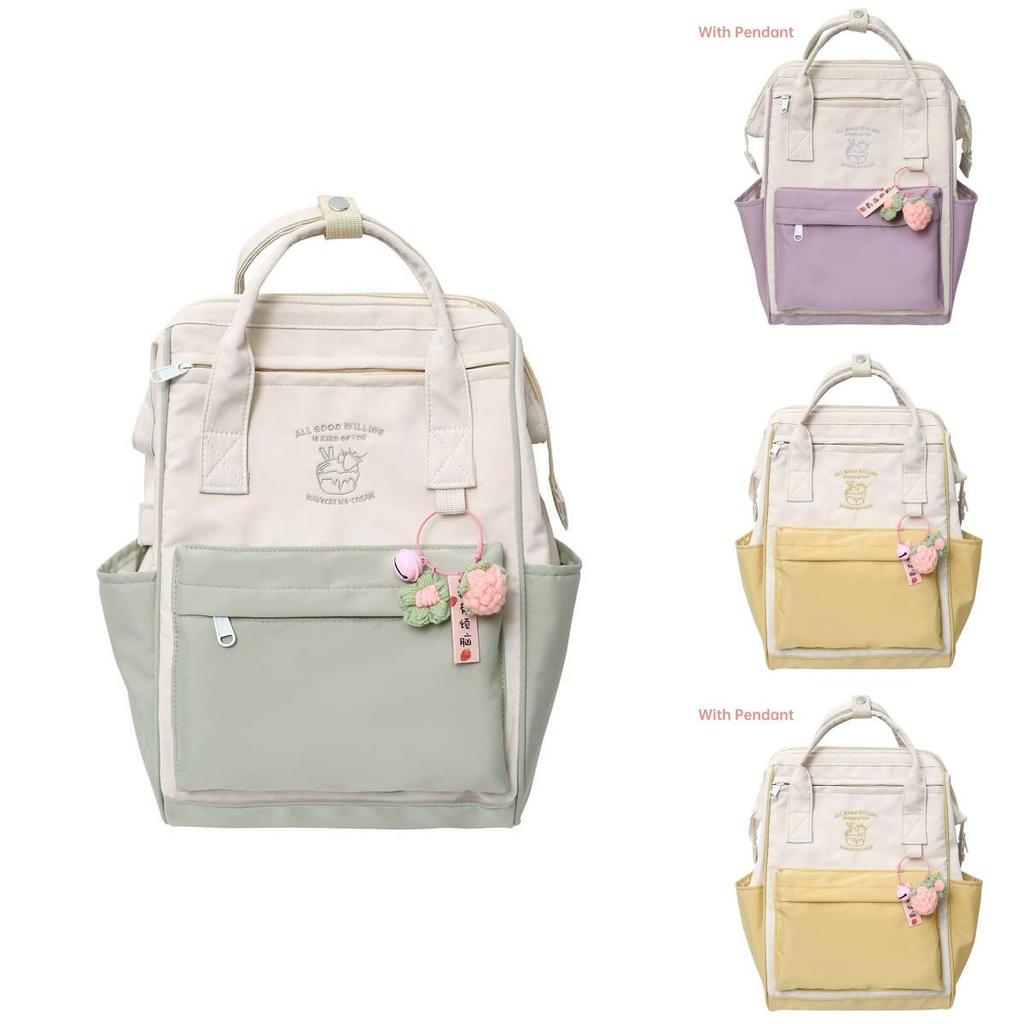 Zaino Principessa Fata del Bosco in Nylon Leggero Impermeabile alla Moda Borsa per Studenti Per Ragazze