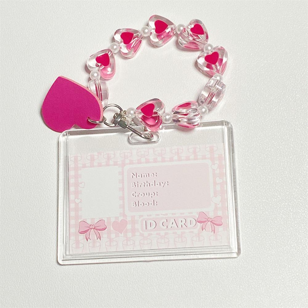 Fashion Acrylic Card Holder Crystal Butterfly Vertical ID Card Holder Bank ID Holders