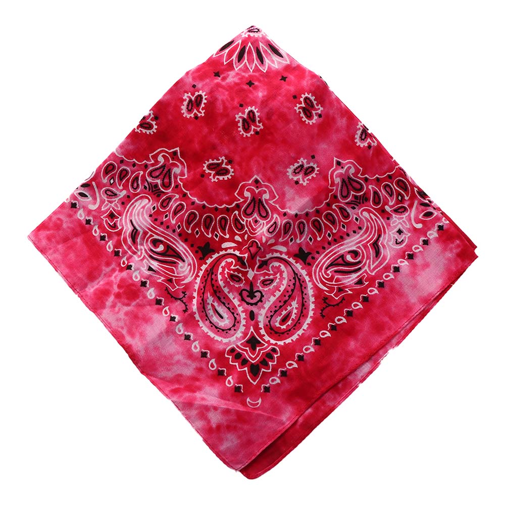 Square Scarf Hair Band Neck Scarf Cotton Bandana Hip Hop Paisley Headband Kerchief Neck Wrap Cashew Tie-dye Seamless Scarves DIY