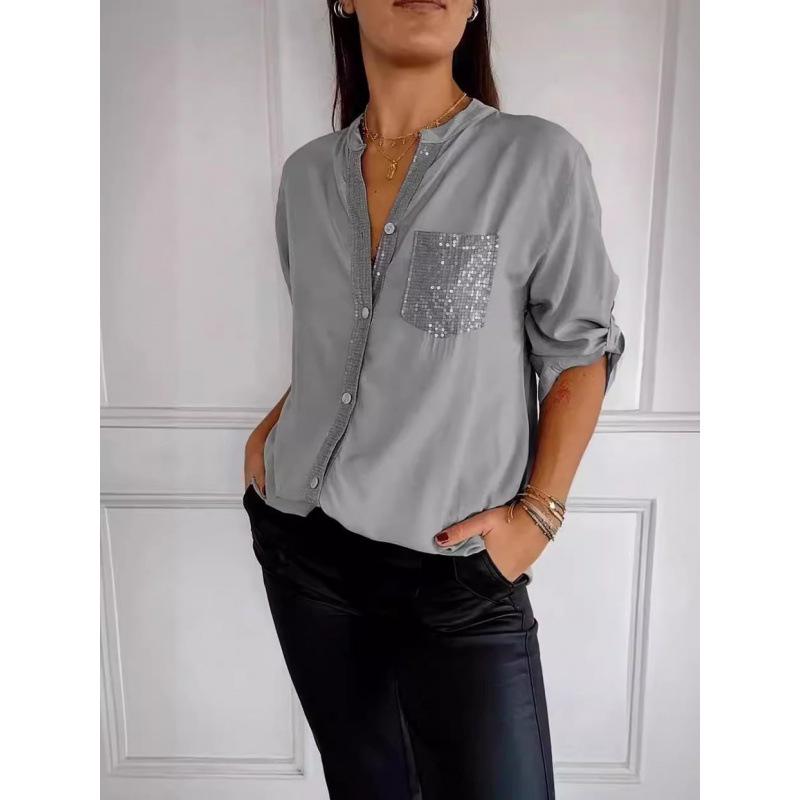 2024 Cross-Border Commuter Rhinestone Shirt