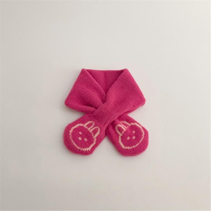 Einfarbiger Babyschal Kinder Nackenwärmer Herbst Winter Nackenbedeckung Winddichtes Halstuch für Jungen und Mädchen 6M bis 4J