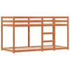 Vidaxl Bunk Bed with Curtains, Blue, 80X200 Cm, Pine