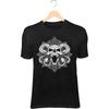 Serpent Skull II T-Shirt – Twin Snakes from Eye Sockets, Tribal Curse Design