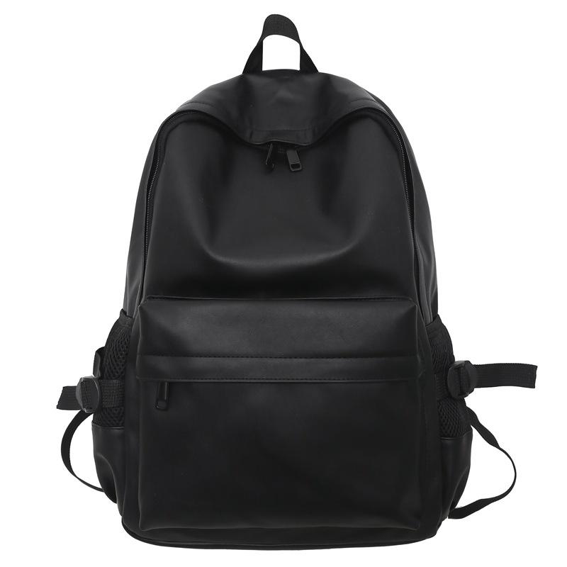 Weibliche große Kapazität einfarbig Rucksack Junior High School Schüler Schultasche männlich