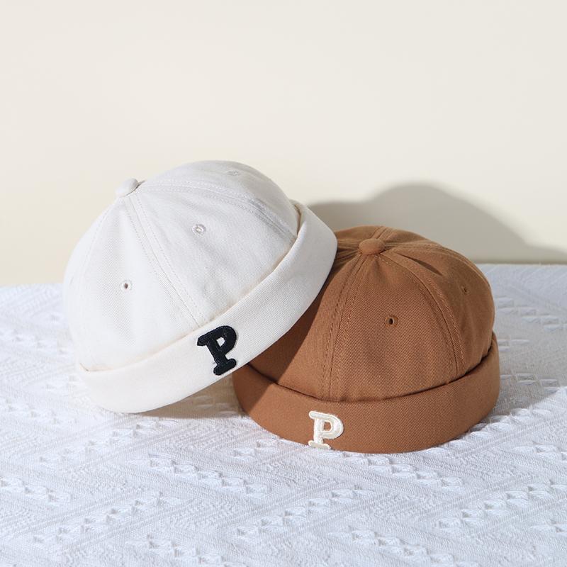 Nowe Czapki Dziecięce Bez Daszka z Nadrukiem Liter Jednokolorowe Chłopięce Dziewczęce Czapki Hip Hopowe Harajuku Cool Regulowane Dziecięce Czapki Beanie
