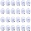 Crochets à ventouse - AIMOONSA - Pack 10 (45 mm) - Transparent PVC - Crochet métal - Réutilisable