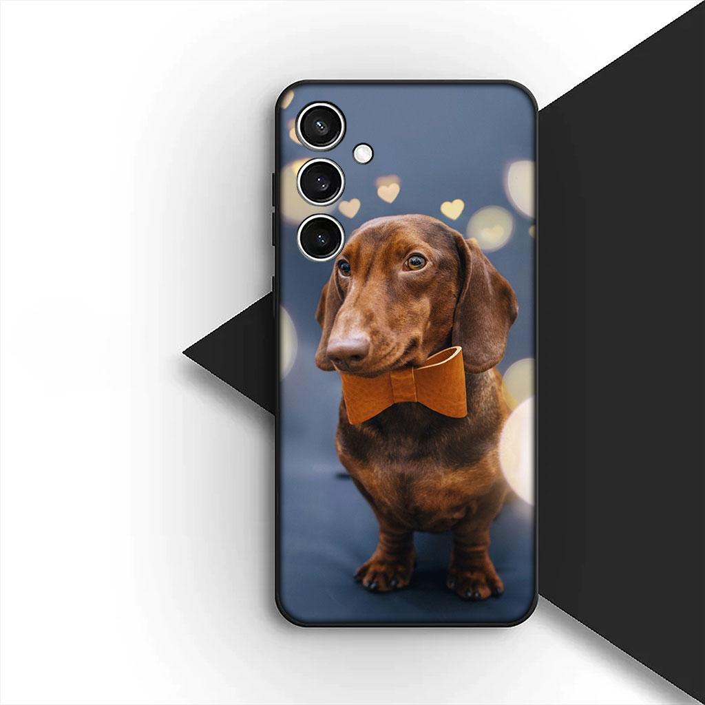 Phone Cover for Motorola Moto G86 G57 E14 E15 G14 G34 G35 G84 G24 A54 G15 Power E22 Casing Soft Case Wallpaper Dachshund Dog