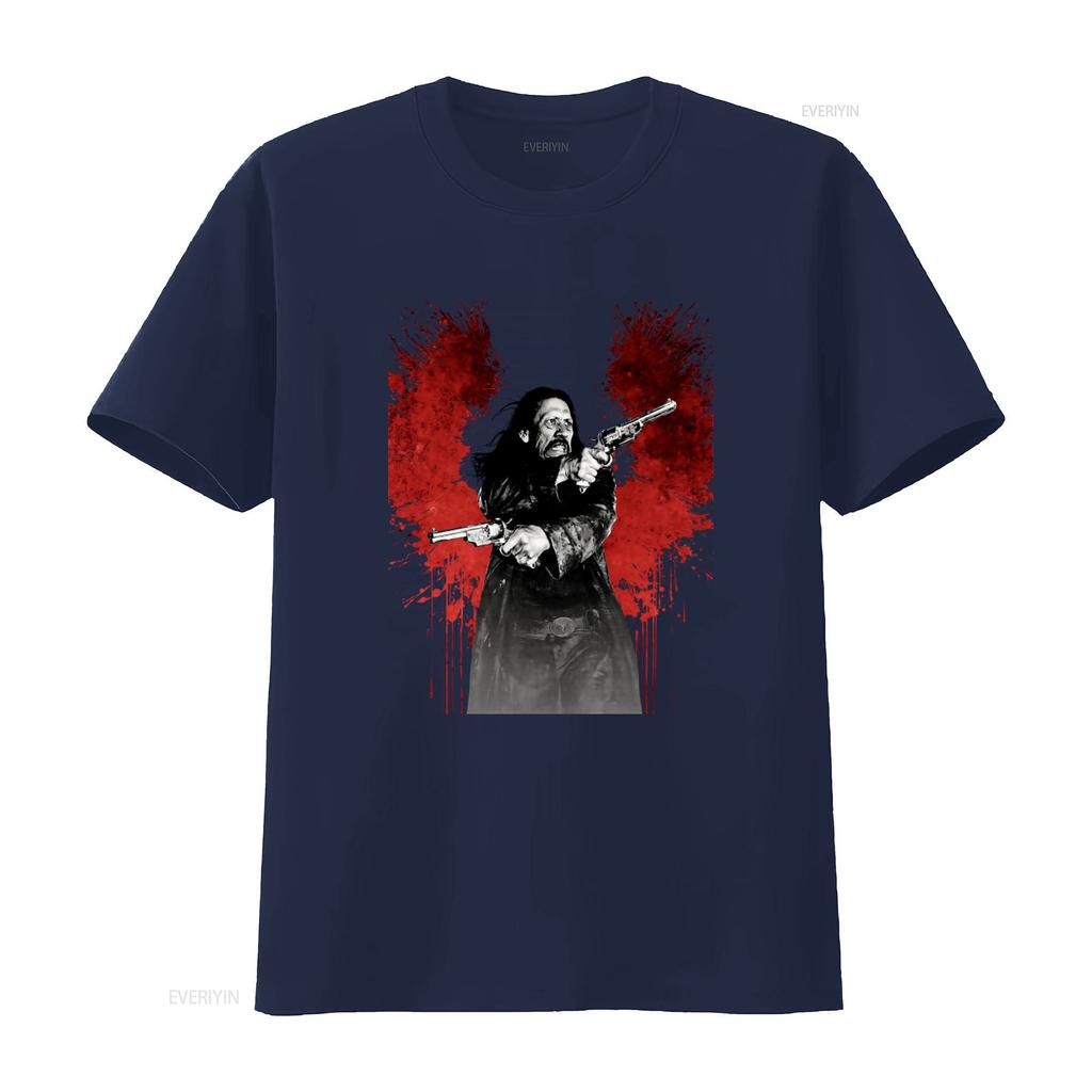 Dead IN Tombstone Danny Trejo Cult Movie Print T Shirt for Men Stylish Retro Western Design vintage Washed graphic Breathable