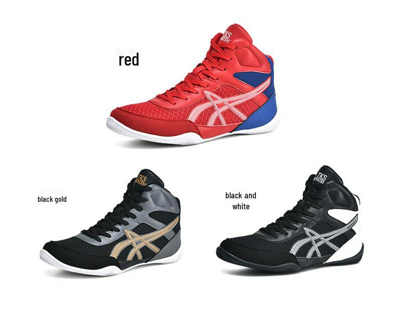 Pantofi de antrenament pentru bărbați, cu talpă înaltă, pentru lupte profesioniste, box, pantofi sport și competiții.