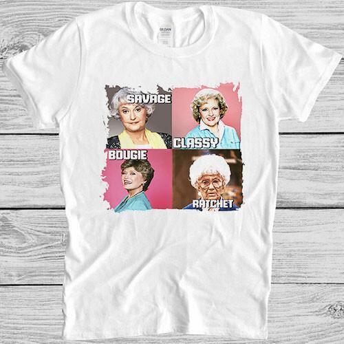 Golden Girls Dorothy Blanche Rose Sophia Sitcom TV Cult Gift Tee T Shirt 4024 XXL