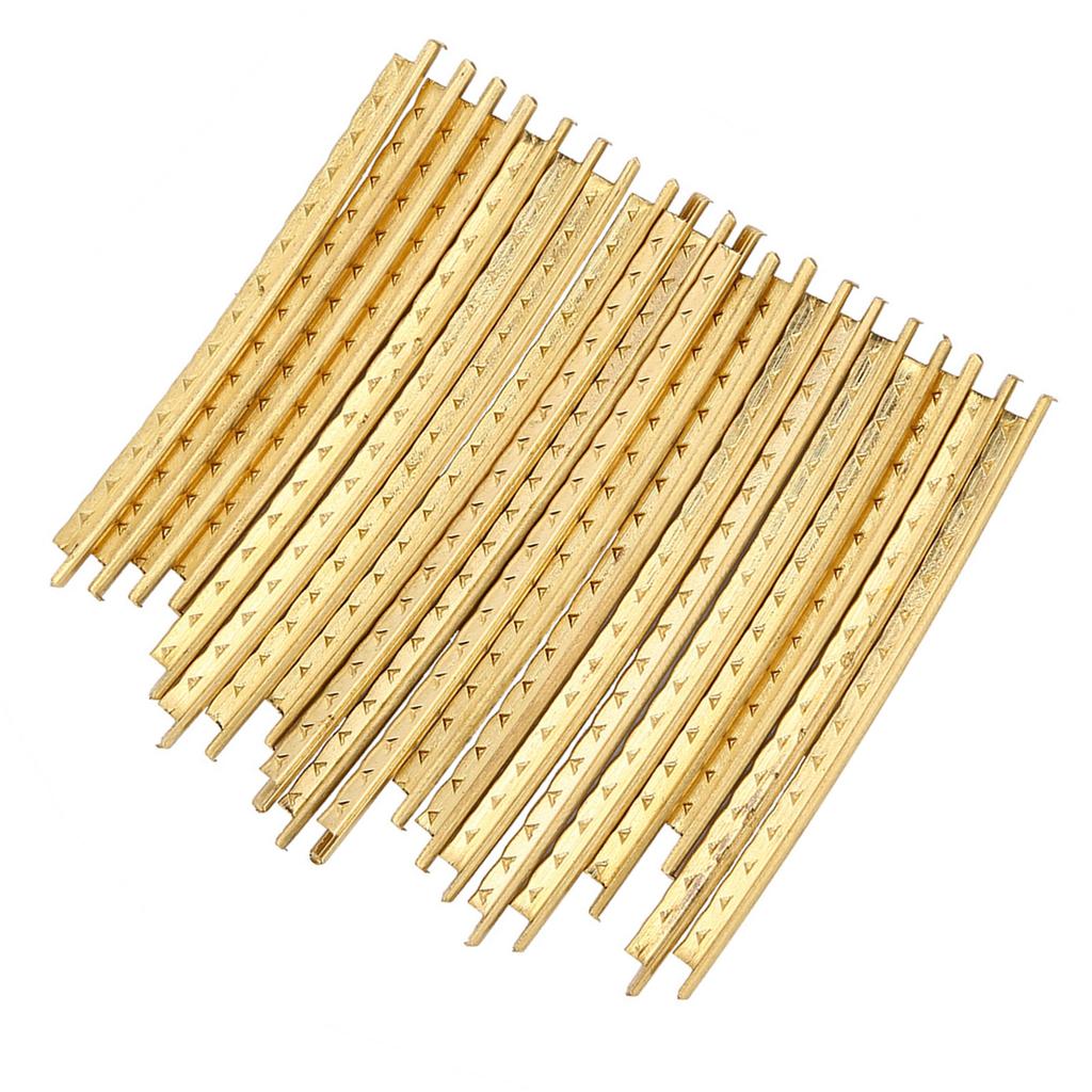 20Pcs Set 2.0mm Brass Guitar Fret Wire Set Replacement Parts for Folk Wooden Guitars