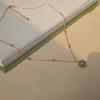 Elegant Gold Bead Necklace - Delicate Clavicle Chain with Small Beads, New Chinese Style, Cool & Versatile, Light Luxury