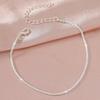 Shiny Sparkling Simple Anklet for Women Gold Silver Color Elegant Jewelry Female Beach Ankle Bracelet on Foot Party Gift
