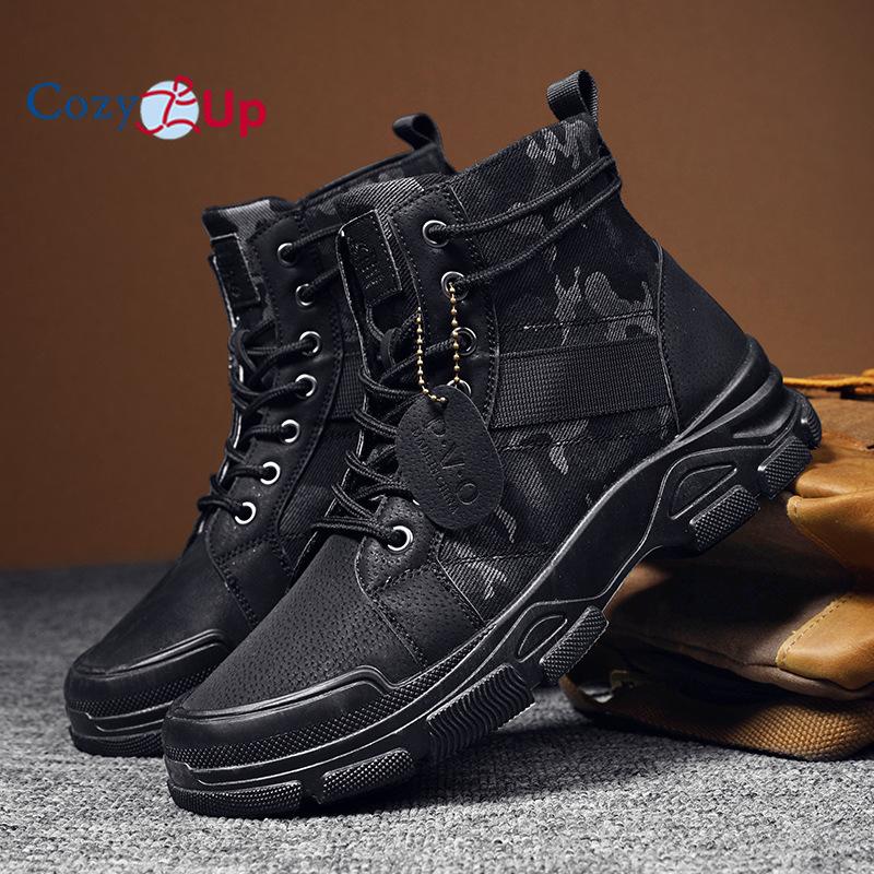 

Мужские военные тактические рабочие ботинки, кожаные мотоциклетные армейские ботинки 43