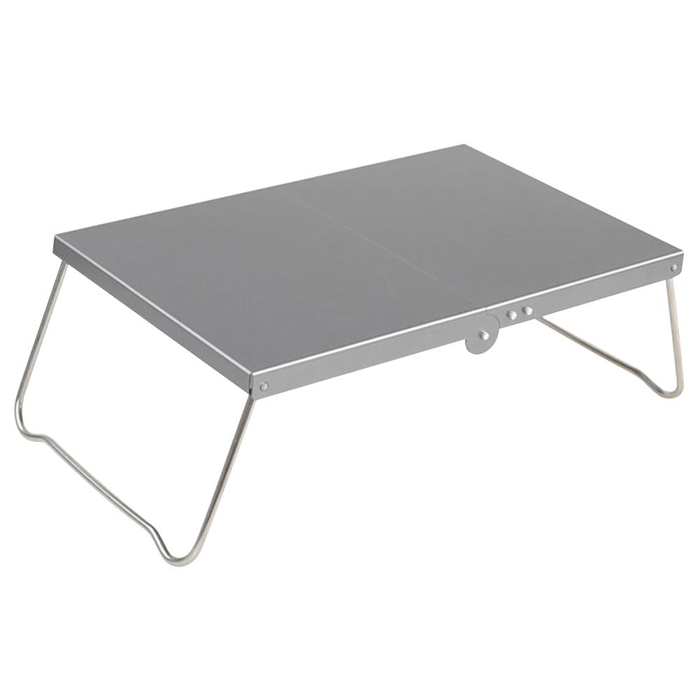 

Compact Solo Folding Camp Table with Carrying Bag Portable Mini Beach Table Foldable Camping Side Table for Outdoor Camping світло-сірого кольору