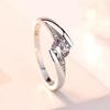 Minimalist Closed Band Diamond Ring For Women Stylish Niche Classic Wedding Engagement Ring Elegant Jewelry Gift