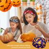 Wide Edge Knot Elastic Turban Soft Halloween Printed Headband  Hair Accessories