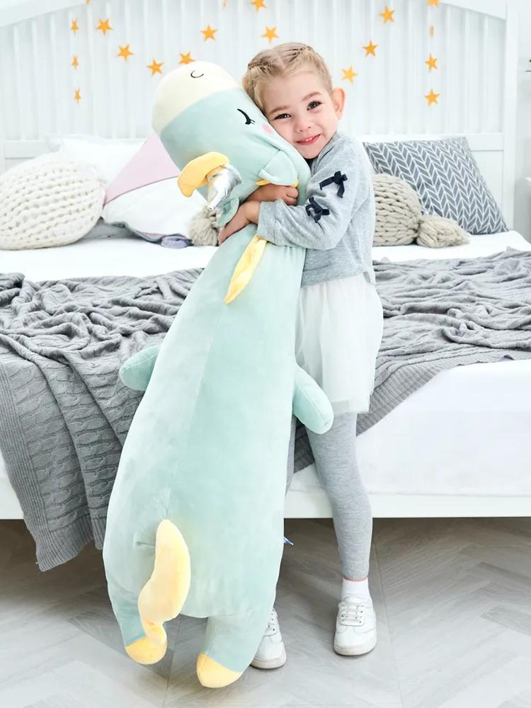 Non-Toxic Hug Pillow Pink Unicorn Plush Toy Giant Stuffed Animal Soft Long Pillow Sleepig Unicorn Blue Appease Doll For Kids Children Gifts