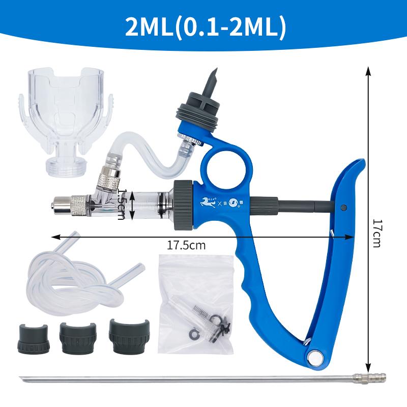 2ml/6ml Animal Automatic Syringe Vaccine Injector Veterinary Adjustable Continuous Vaccine Injection For Poultry Pig Cow Sheep
