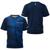 Summer Men's Table Tennis Letter Combination Print Badminton Tennis Brand Quick-drying Short-sleeved Men's Top Sports