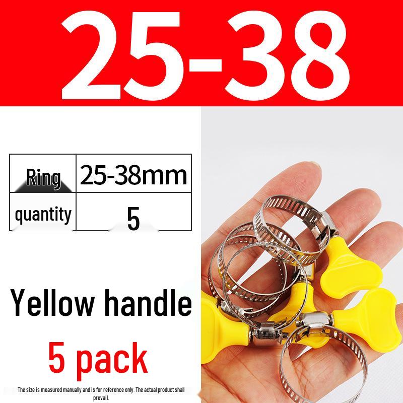 Nerezová hadicová spona, ručně utahovací páska pro vodní a vzduchové potrubí