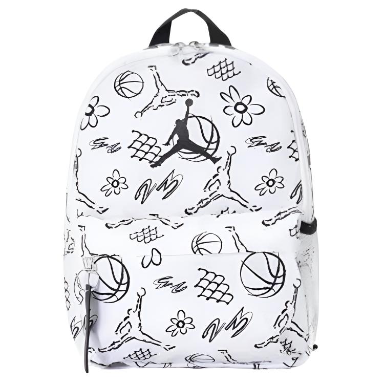 New Jordan Fabric Backpack Trumpets Unisex White JD2533027TD-004