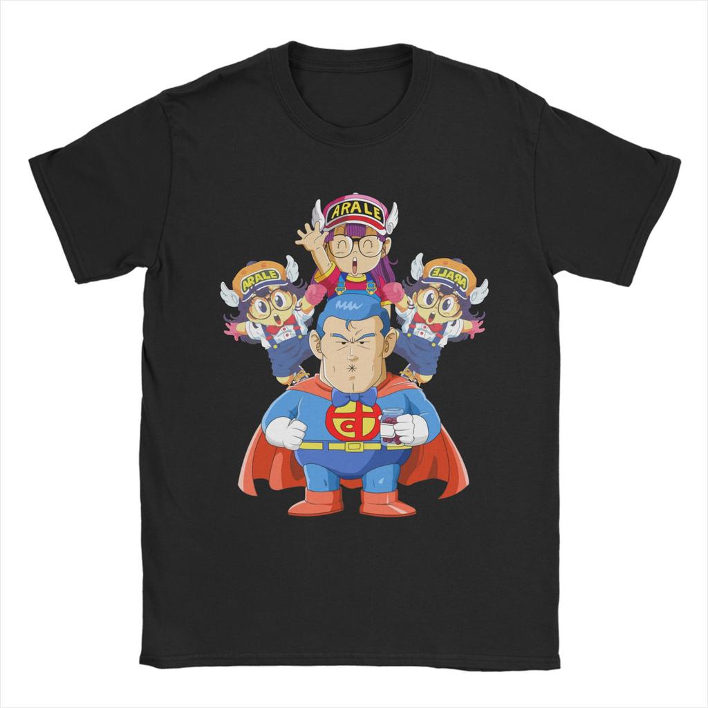 Camisetas Divertidas de Arale Dr. Slump Anime para Hombre y Mujer 100% Algodón Camiseta de Humor Cuello Redondo Mangas Cortas Ropa Nueva Llegada