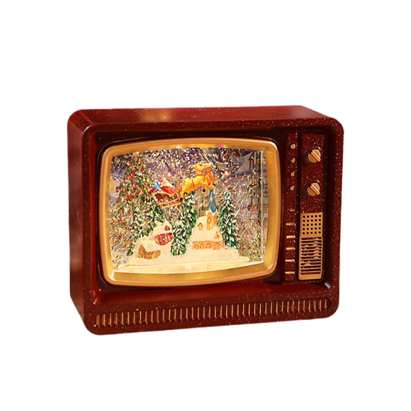 

Snow Globes Christmas Music Box Compact Romantic Atmosphere Decorative Xmas червоний