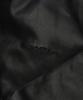 Saintpain Sp Leder gesteppte Daunenjacke Schwarz