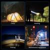 P50 Solar Charging Portable Powerful LED Flashlight Handheld Searchlight USB Rechargeable Spotlight Waterproof Torch Light