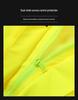 High-Visibility Reflective Motorcycle Rain Suit - Fluorescent Green/Yellow, Breathable, Double-Layer, Adult Split Design