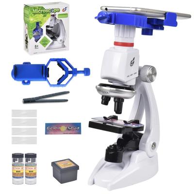 Microscope Ailunate pour Élèves de l'École Élémentaire et du Collège Smartphone Grossissement 1200x Parfait pour les Sciences et les Vacances d'Hiver
