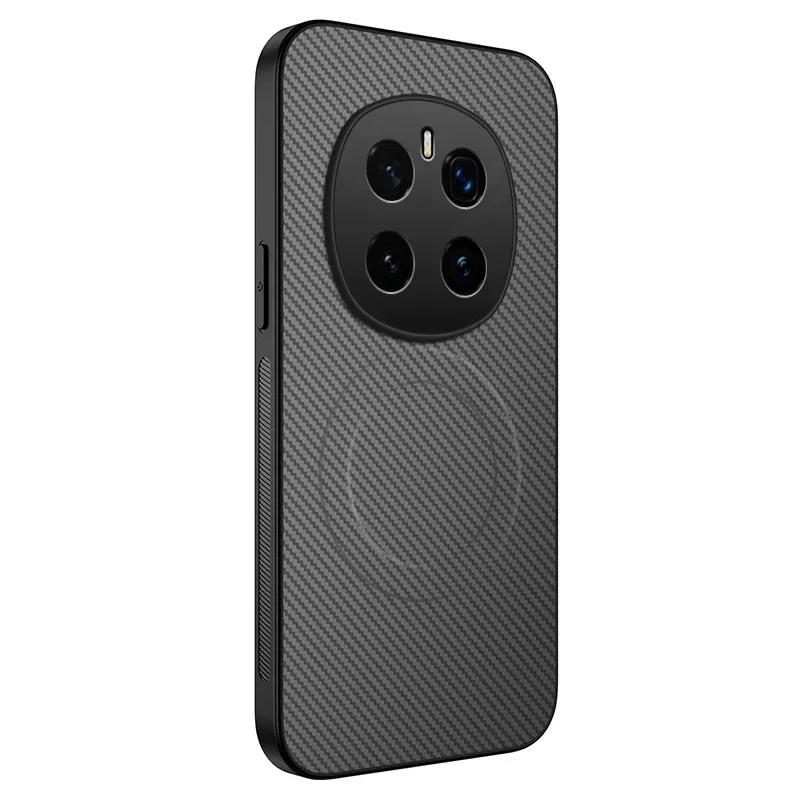 Magnetic Wireless Charging Phone Case For Honor Magic 7 Pro 7 Lite Lens Protect Matte Carbon Fiber Pattern Silicone Cover Cases
