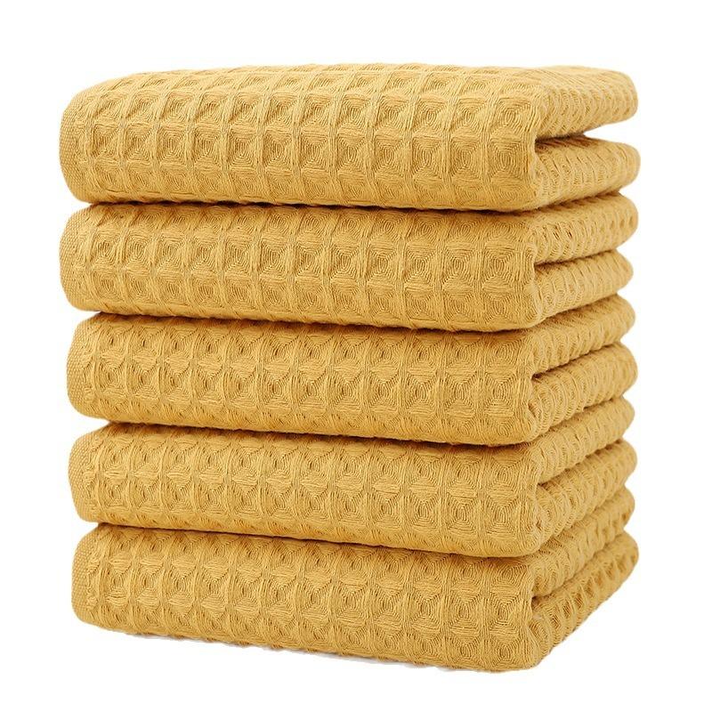 Pure Cotton Waffle Towel Set, Gift Set, All Cotton Towel Soft and Absorbent, Thickened Pure Cotton Bath Towel
