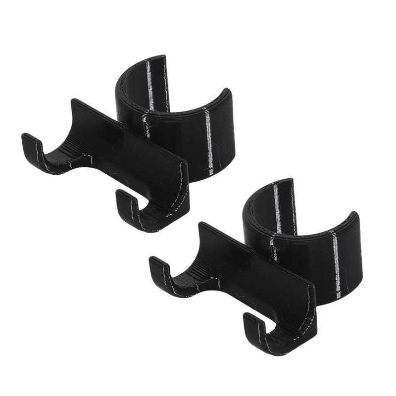 

2Pcs Anti-slip Razor Holder For Shower Rod, Fits 23-25 MM Poles.Towel& Shower Ball Hook Bathroom Accessories Portable For Travel