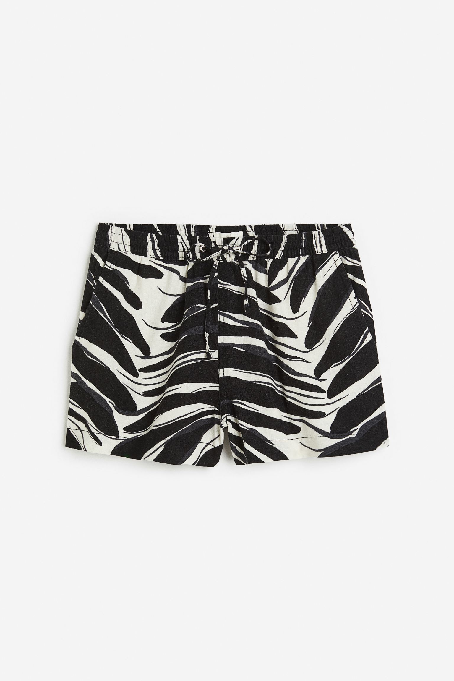 

Linen-blend shorts