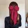 New Red Bowknot Hairpin Fashion Women Hair Clip Fabric Korean Style Long Ribbon Butterfly Hairpin Hair Accessories
