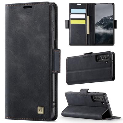 For Samsung Galaxy S21+ 5G Case AUTSPACE A11 RFID Blocking Retro Leather Cell Phone Wallet Cover