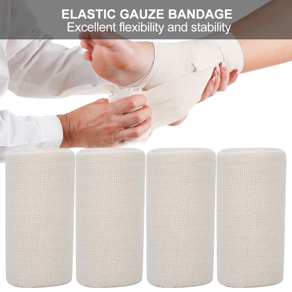 12 Roll 75 x 4500mm Gauze Skin Friendly Bandage Elastic Breathable Sports Bandage