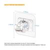 Adjustable Curtain Rod Brackets Self Adhesive Curtain Rod Holder Hooks Nail Free Adjustable Curtain Rod Hooks Hangers