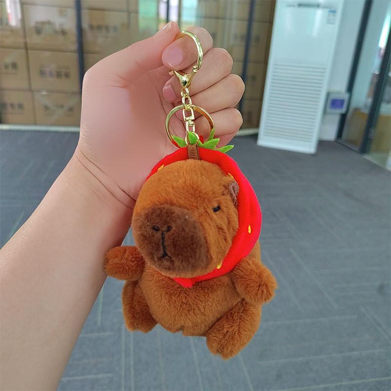 

Очаровательный плюшевый брелок в виде капибары, милый мультяшный брелок на все случаи жизни