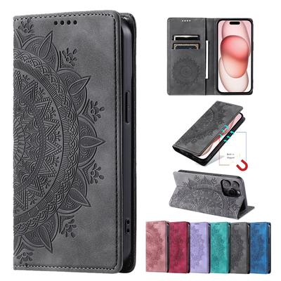 Mocne etui portfelowe z magnesem i miejscem na karty do iPhone'a 15 14 13 12 11 Pro Max SE 8 Plus Stojak Flip Leather Cover do 13 pro