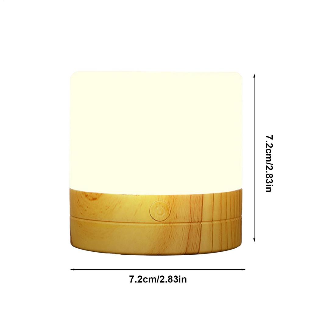 Night Light Colorful Touch Control Usb Plug In Lamp Touch Bedside Cordless Table Lamp for Reading Home Mood Relaxation Bedroom