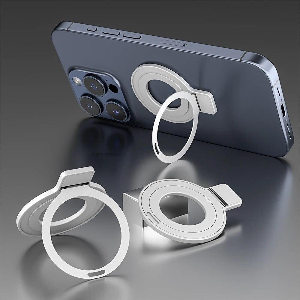 

Магнитный держатель-кольцо KEYSION для мобильного телефона MagSafe, подставка для телефона с ручкой для iPhone 15 Pro Max 14Plus 13 12 11