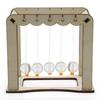 Newtons Cradle Balance Balls DIY Assembly Wooden Base Ball for Home Ornament Adults and Kids
