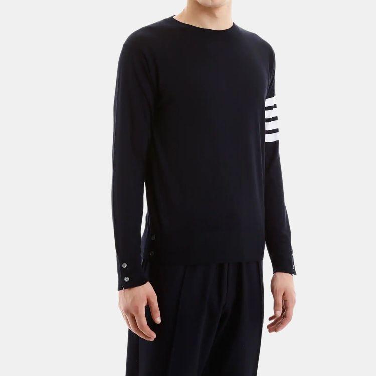 THOM BROWNE 4 Bar Striped Sweater Men's MKA002A-00014-415