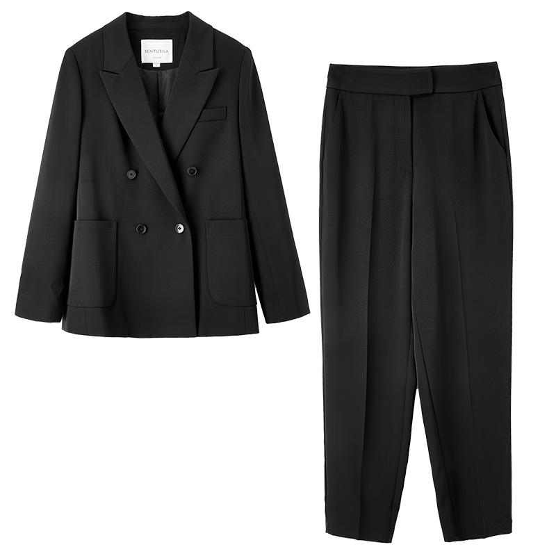 Women s Professional Blazer & Cropped Pants Suit Set L